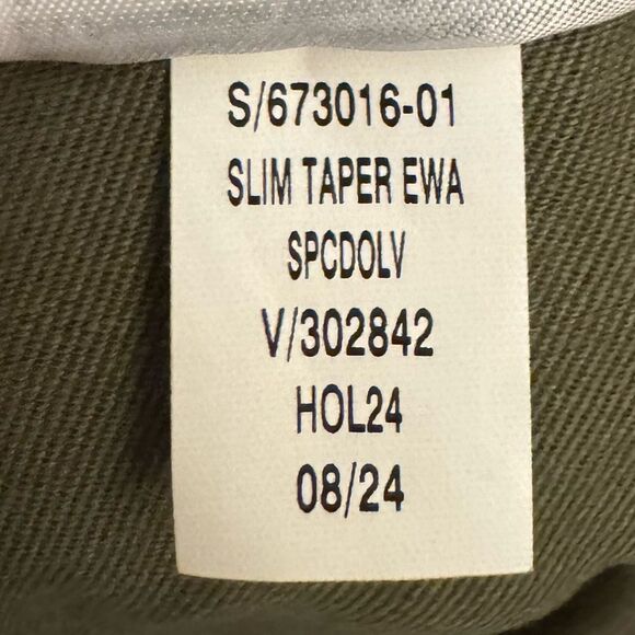 Banana Republic Size XL Olive Green High Rise Cropped All Day Slim Taper Pants - Picture 12 of 12